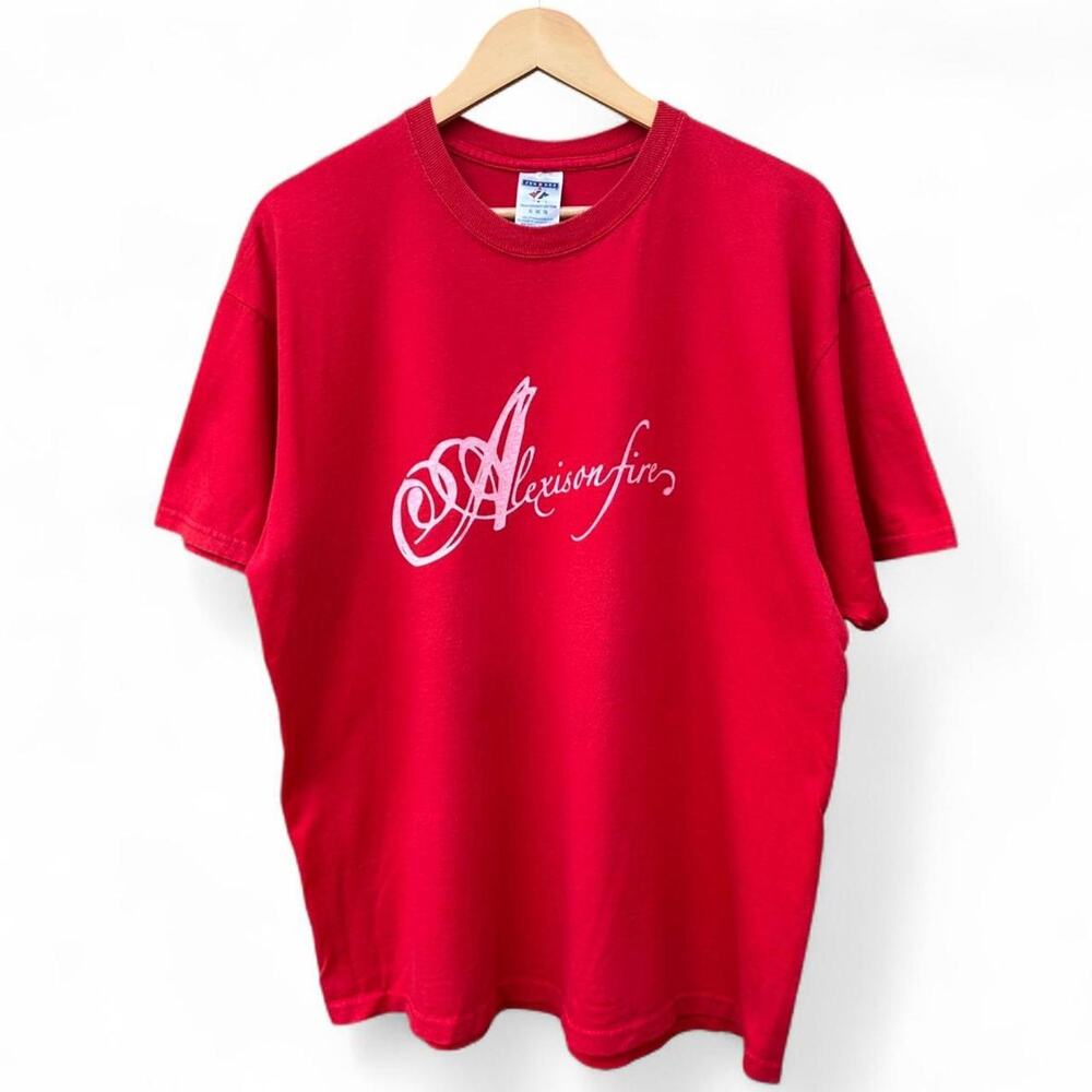 Alexisonfire graphic screen printed on vintage Jerzees heavyweight shirt